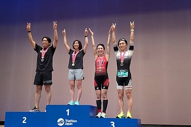 2025年6月22日 蒲郡オレンジトライアスロン大会　スプリント20歳以上女子　総合３位